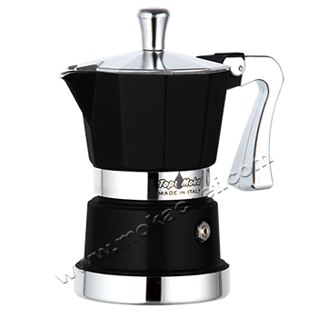 Caffettiera Supertop nera 3 tazze