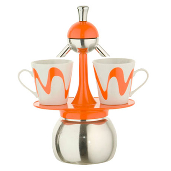 Caffettiera Top Moka America arancione