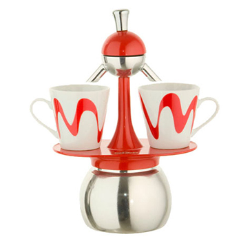 Caffettiera Top Moka America rossa