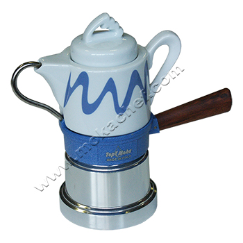 Caffettiera Top Moka Goccia azzurra