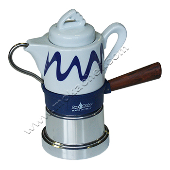 Caffettiera Top Moka Goccia blu