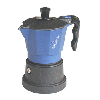 Caffettiera Top Moka Top azzurra teflon 1 tazza