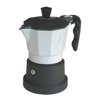 Caffettiera Top Moka Top bianca teflon 1 tazza