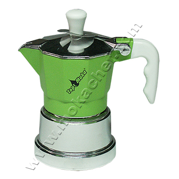 Caffettiera Top Moka Top verde argento 1 tazza