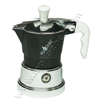 Caffettiera Top Moka Top teflon argento 3 tazze