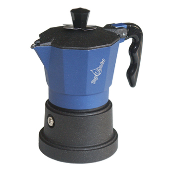 Caffettiera Top Moka Top blu teflon 6 tazze