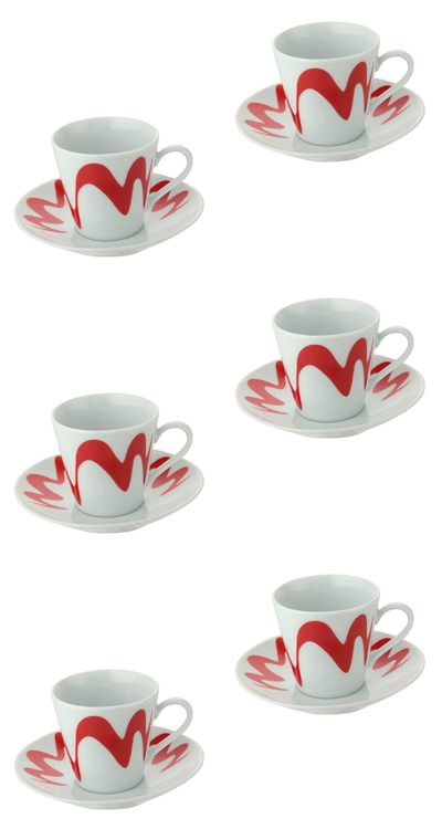 Tazzine Goccioline rosse