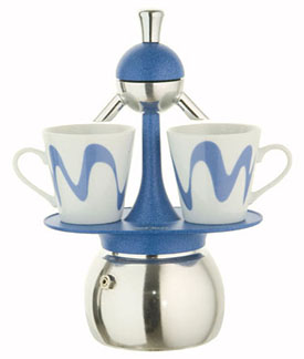 caffettiera top moka america azzurra