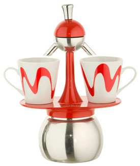 caffettiera top moka america rossa