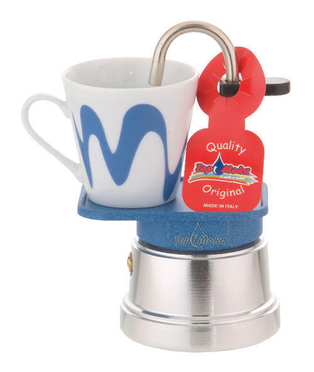 caffettiera top koka mini 1 tazza azzurra