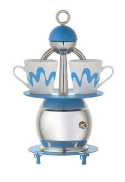 caffettiera top moka papalina azzurra