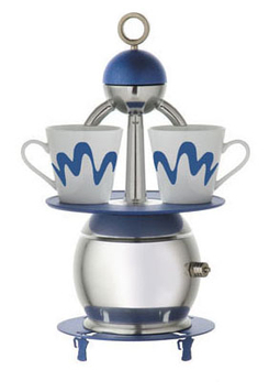 caffettiera top moka papalina blu