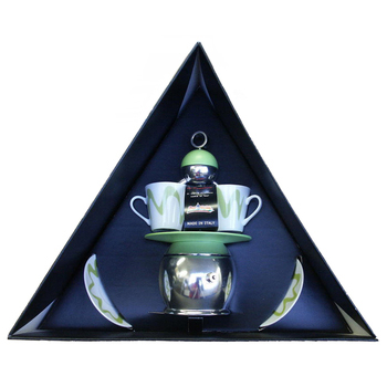 Confezione regalo caffettiera Top Moka Papalina verde