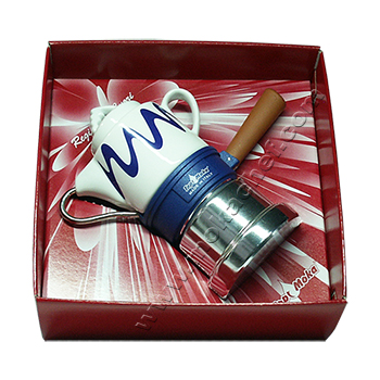 Confezione regalo caffettiera Top Moka Goccia blu