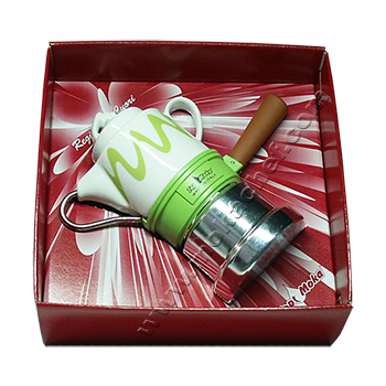 Confezione regalo caffettiera Top Moka Goccia verde