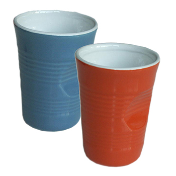 Set 2 Mug accartocciati Top Moka colori misti