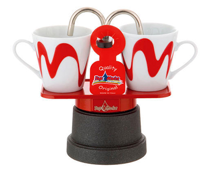 Caffettiera Top Moka Mini 2 tazze con tazzine Goccioline